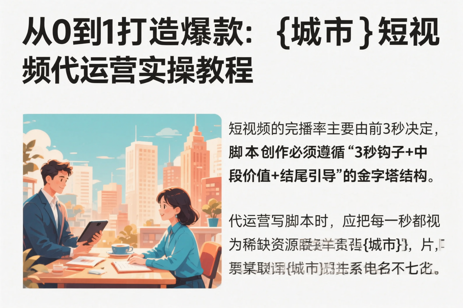 从0到1打造爆款：聊城短视频代运营实操教程
