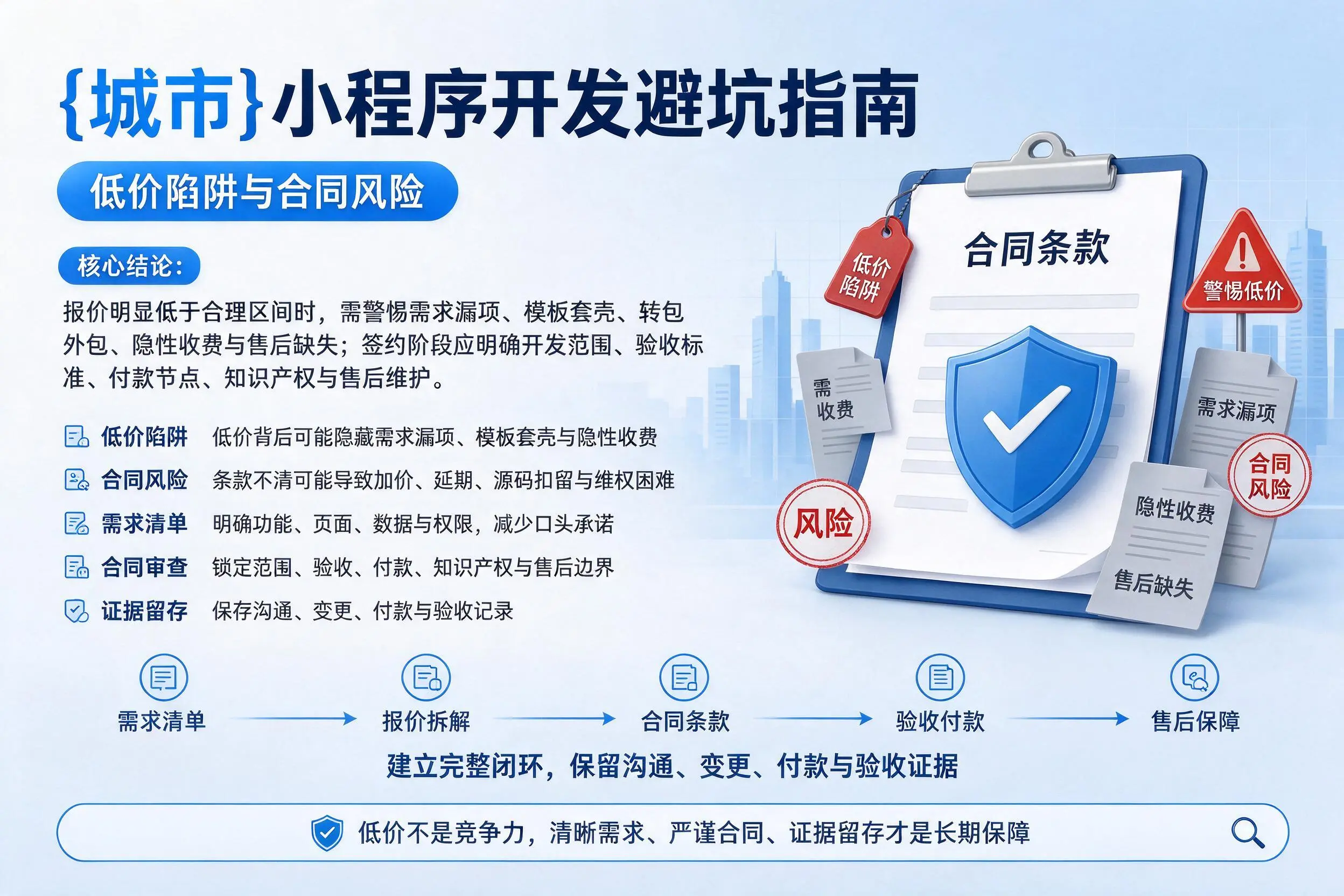 聊城小程序开发避坑指南：低价陷阱与合同风险