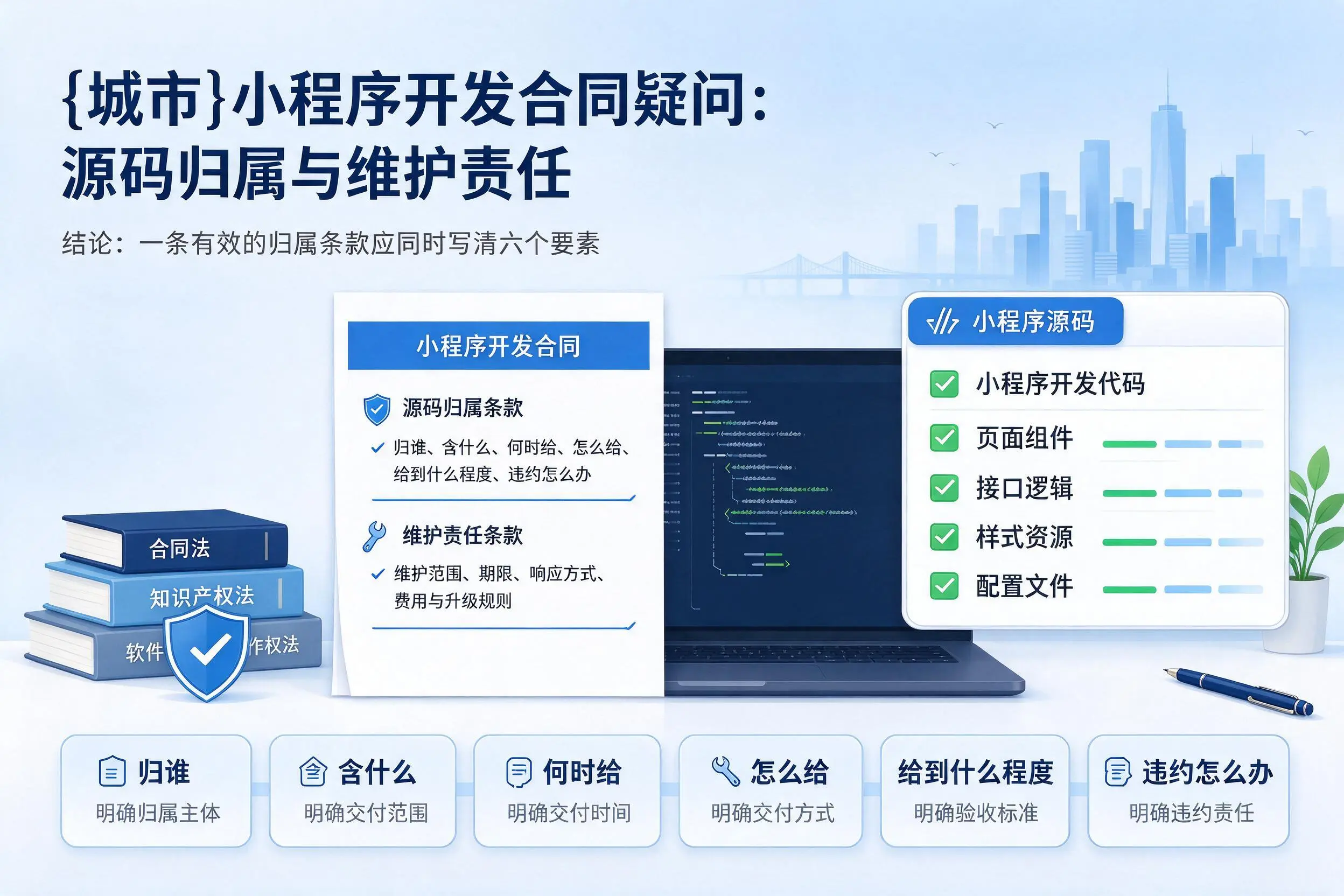 聊城小程序开发合同疑问：源码归属与维护责任