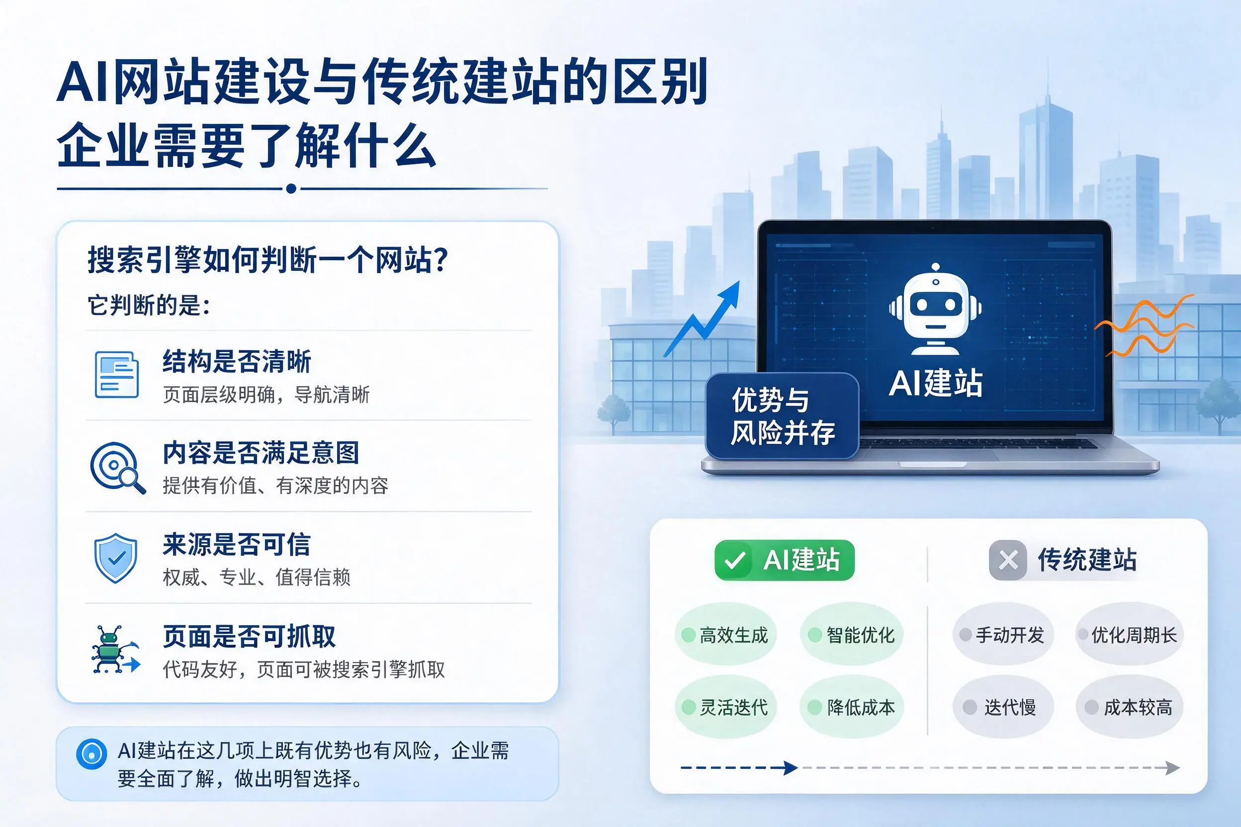 AI网站建设与传统建站的区别，聊城企业需要了解什么