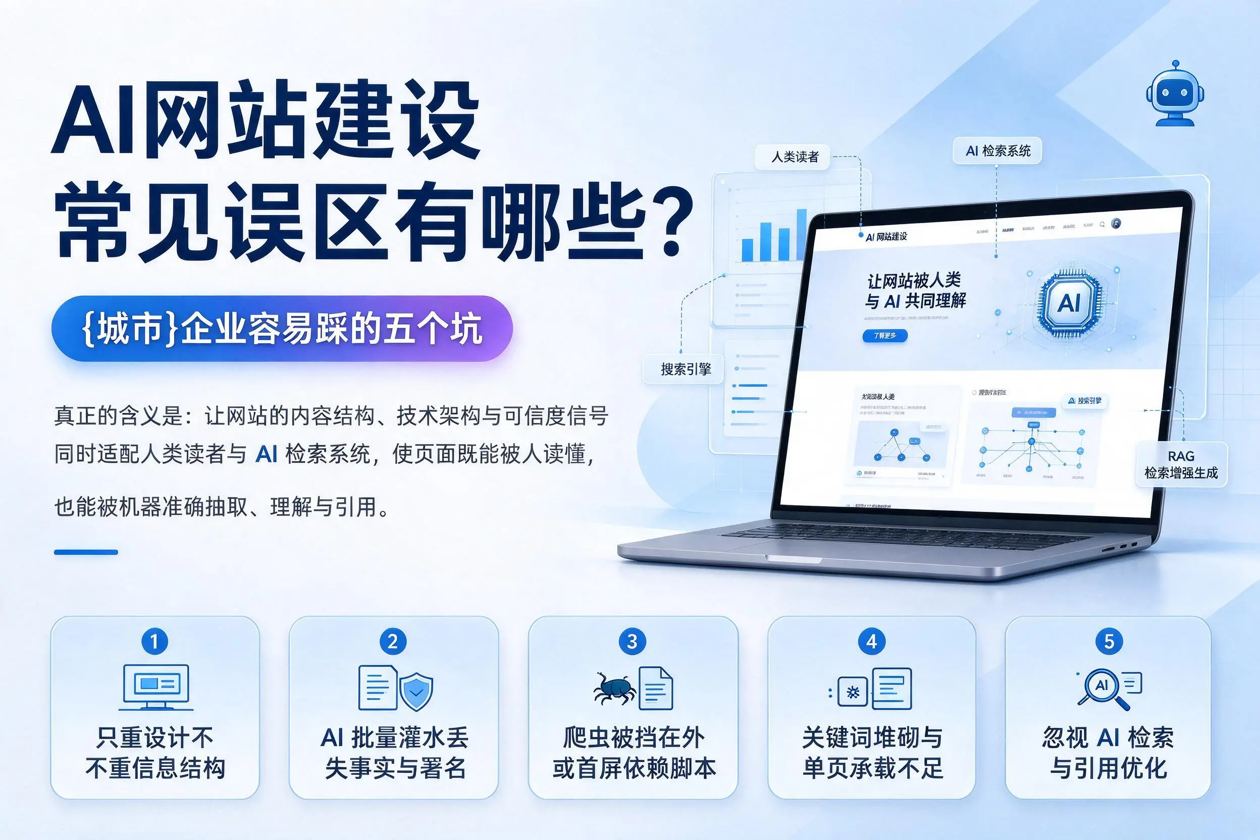 AI网站建设常见误区有哪些？聊城企业容易踩的五个坑
