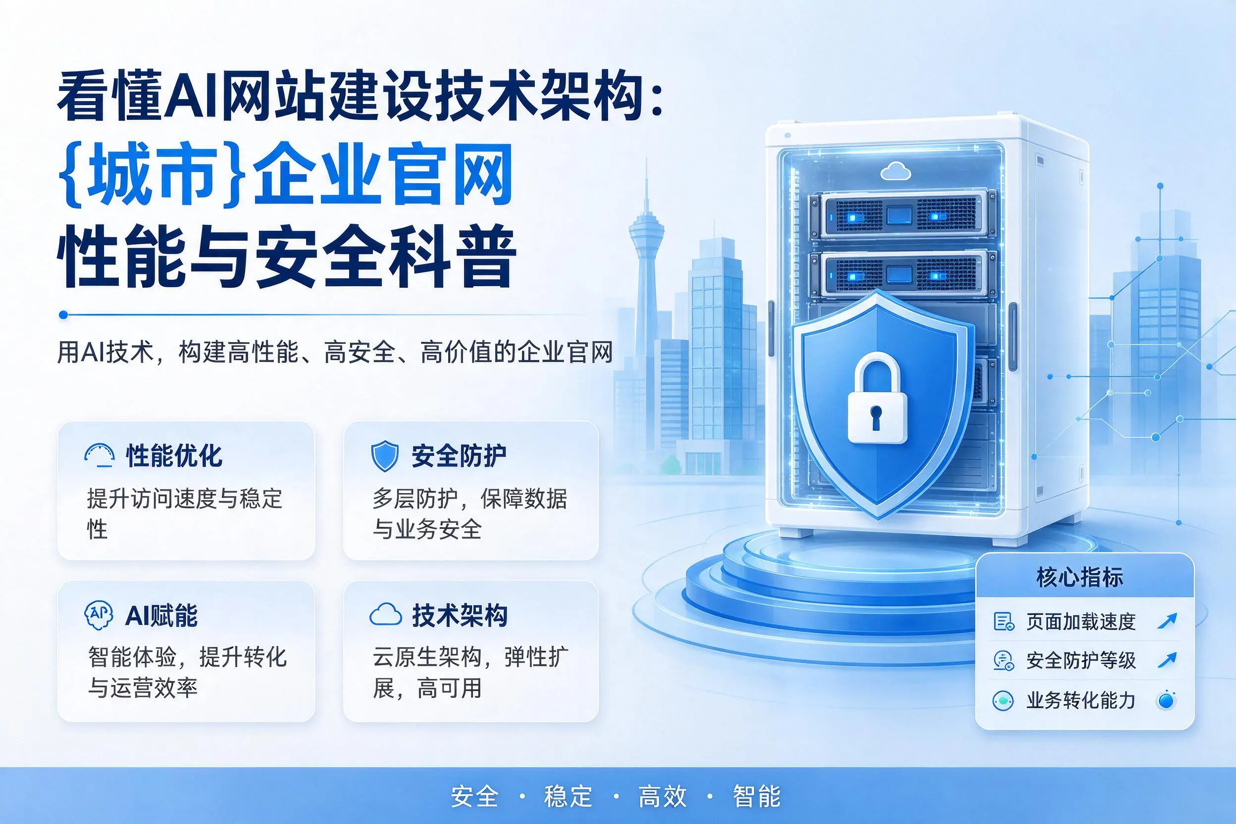 看懂AI网站建设技术架构：聊城企业官网性能与安全科普