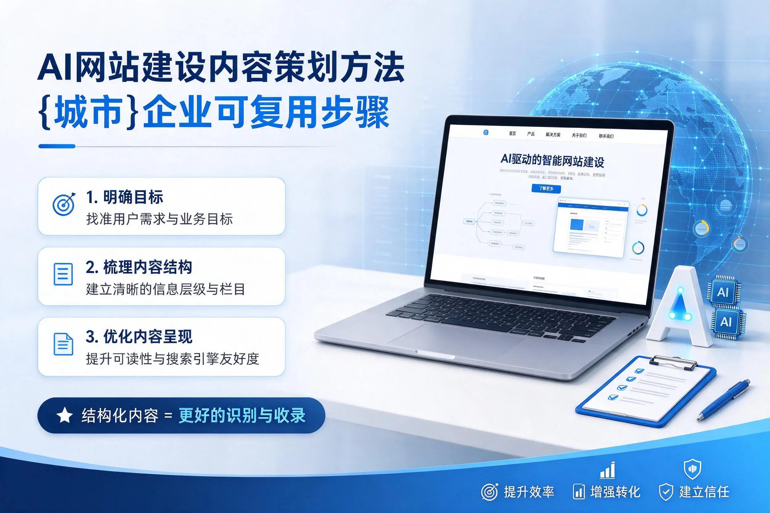 AI网站建设内容策划方法,聊城企业可复用步骤