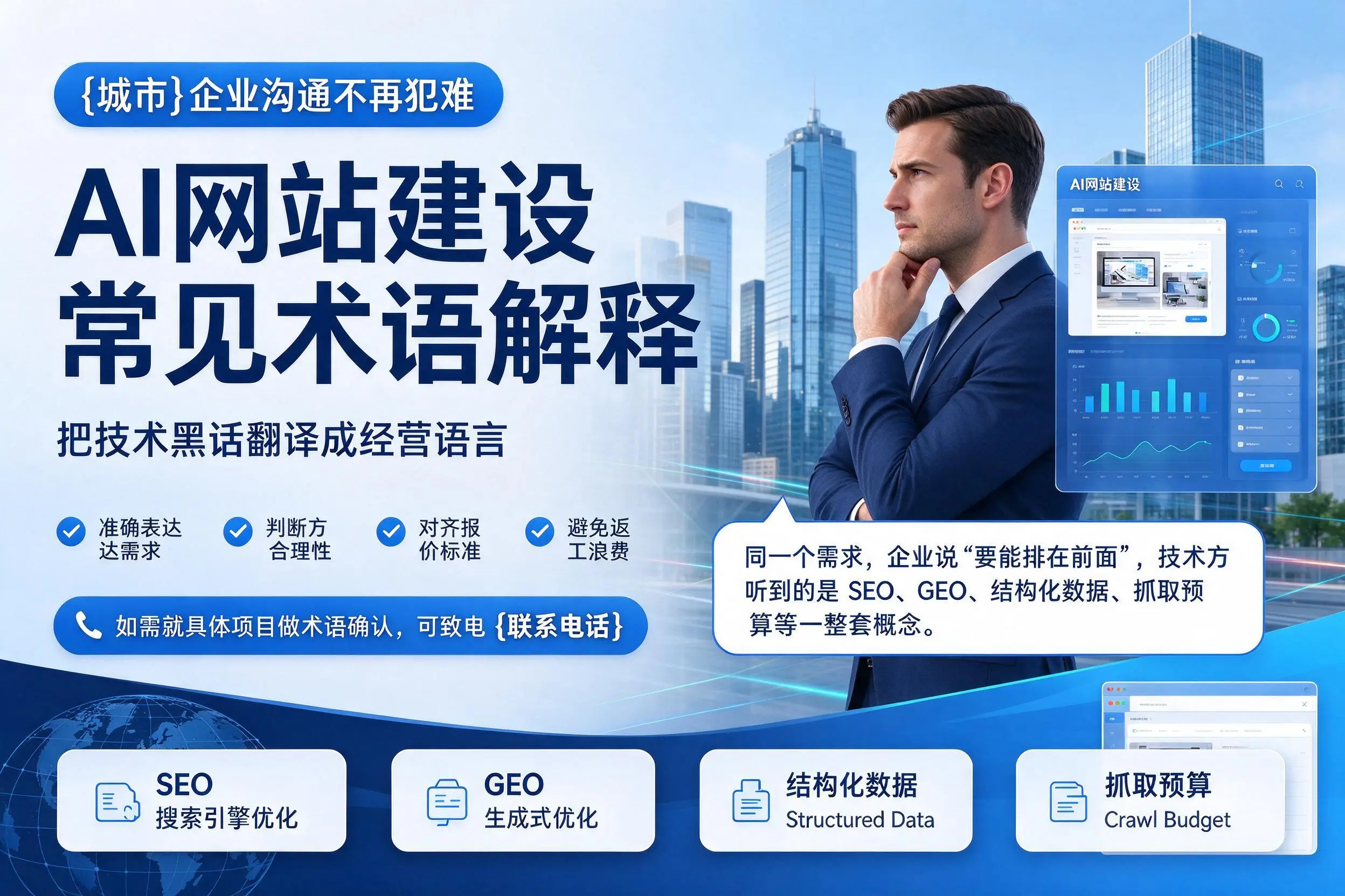 AI网站建设常见术语解释,聊城企业沟通不再犯难